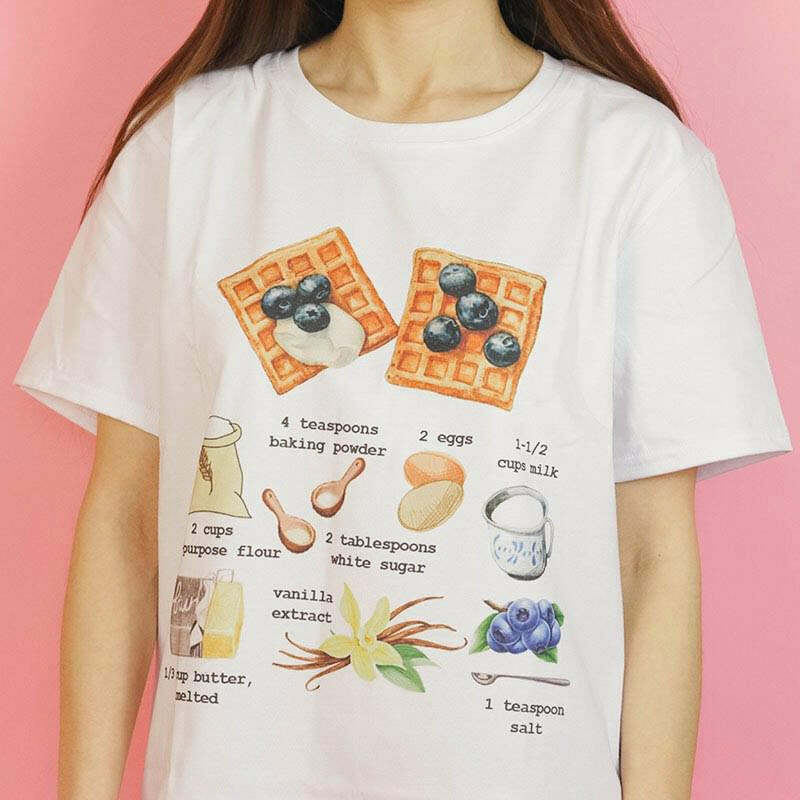 Trendy Belgian Waffles T-Shirt: Perfect for Casual Outfits & Concerts