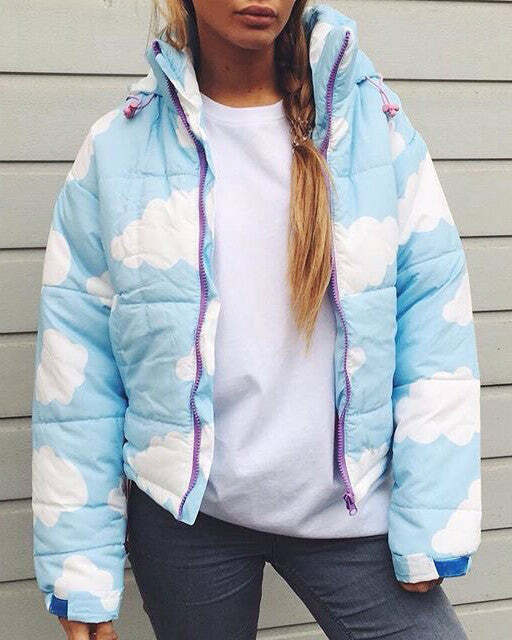 Trendy Cloud Padded Jacket: Perfect for Spring Outfits & Concert Looks