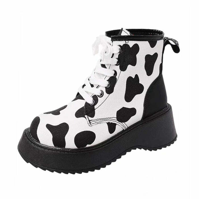 Trendy Cow Print Boots for Stylish Outfits: Perfect for Concerts