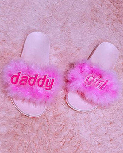 Trendy Daddy Girl Fur Sandals for Stylish Spring & Summer Outfits