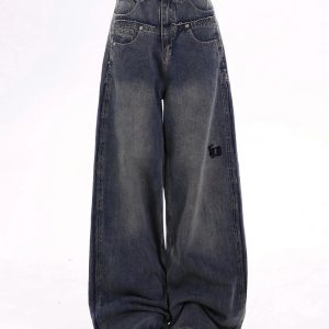 Trendy Extreme Wide-Leg Baggy Jeans: Perfect for Casual Outfits