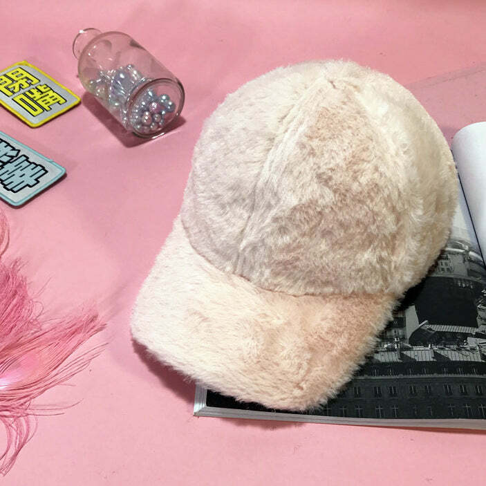 Trendy Fluffy Cap: Perfect for Concerts, Casual Outfits & Spring Style