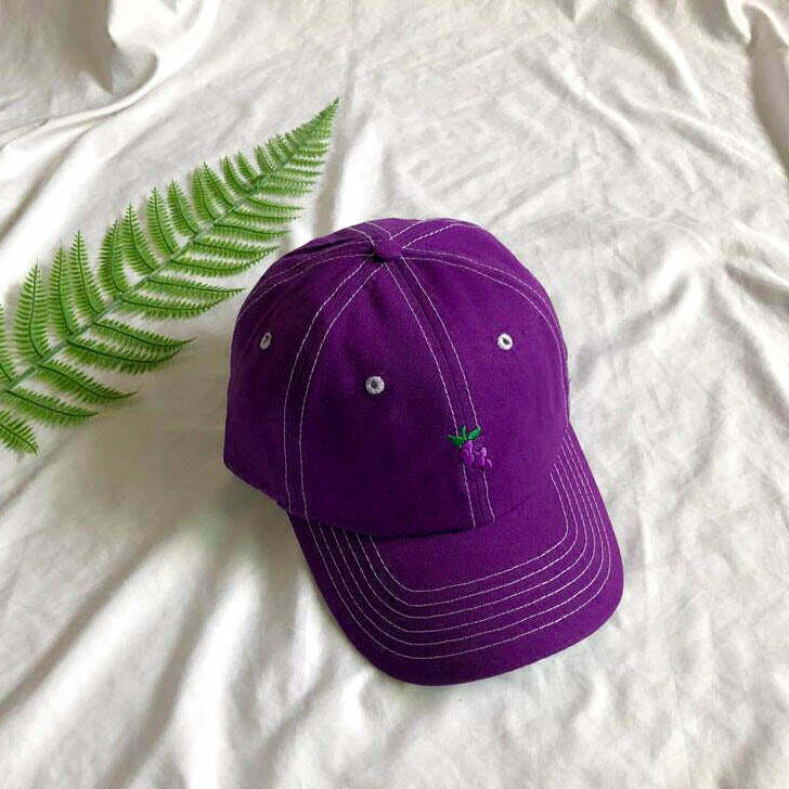 Trendy Grape Baseball Cap for Stylish Spring Outfits & Casual Looks