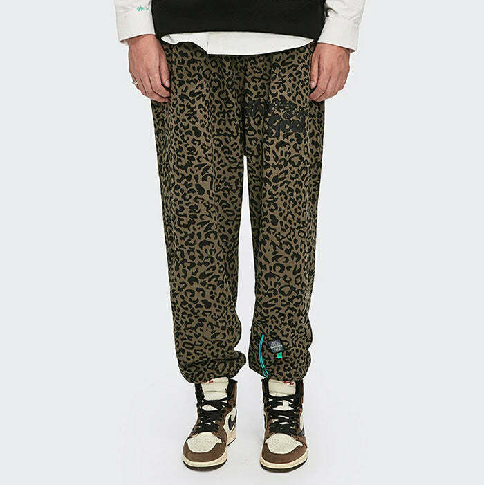 Trendy Leopard Print Wide Pants: Perfect for Casual Outfits & Concerts