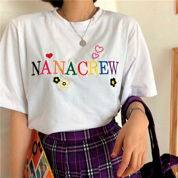 Trendy Nana Crew T-Shirt: Perfect for Casual Outfits & Concert Vibes