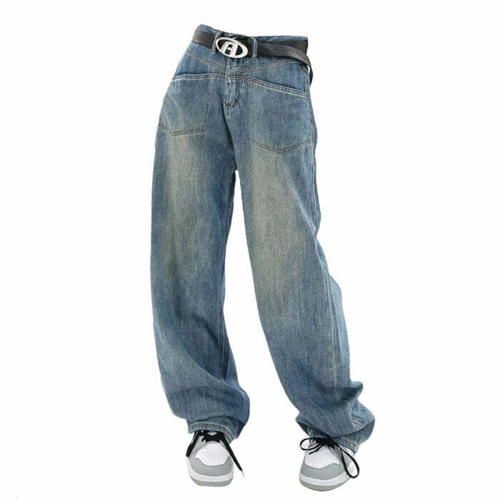 Trendy Nonconformist Wide Jeans: Perfect for Casual Outfits & Concerts