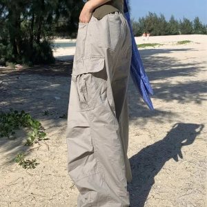 Trendy Oversized Cargo Parachute Pants for Stylish Outfit Ideas