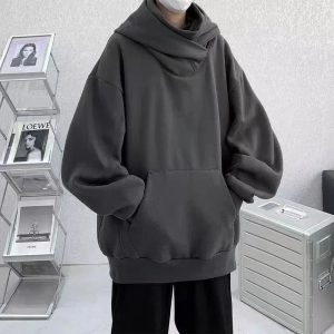 Trendy Oversized Futuristic Hooded Sweatshirt for Stylish Outfit Ideas