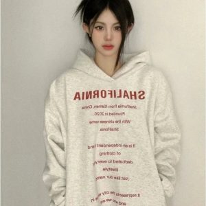 Trendy Oversized Typography Hoodie: Perfect for Casual Outfits & Concerts