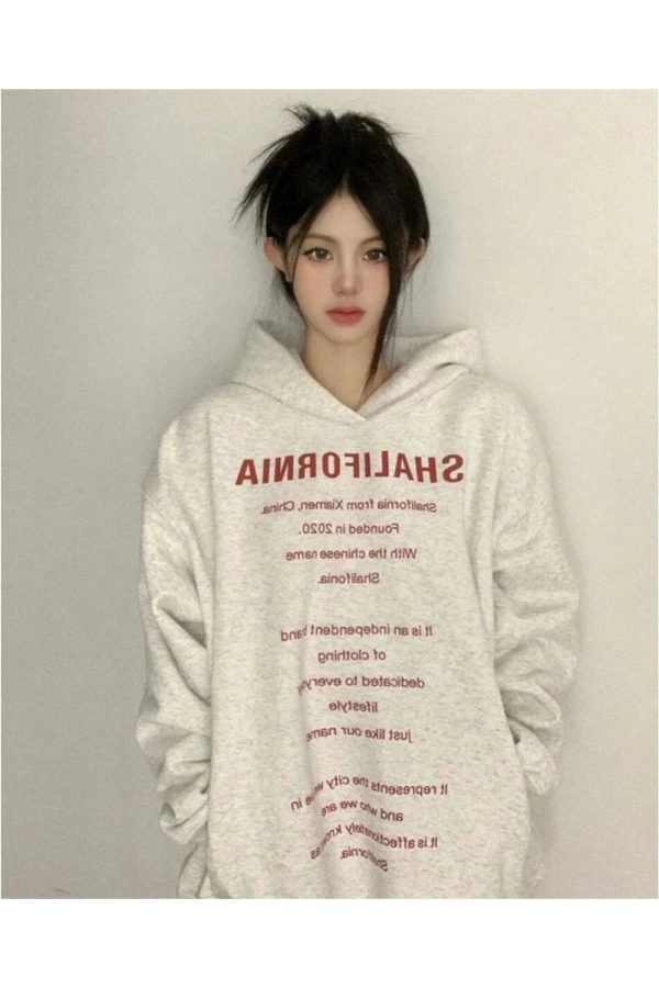 Trendy Oversized Typography Hoodie: Perfect for Casual Outfits & Concerts