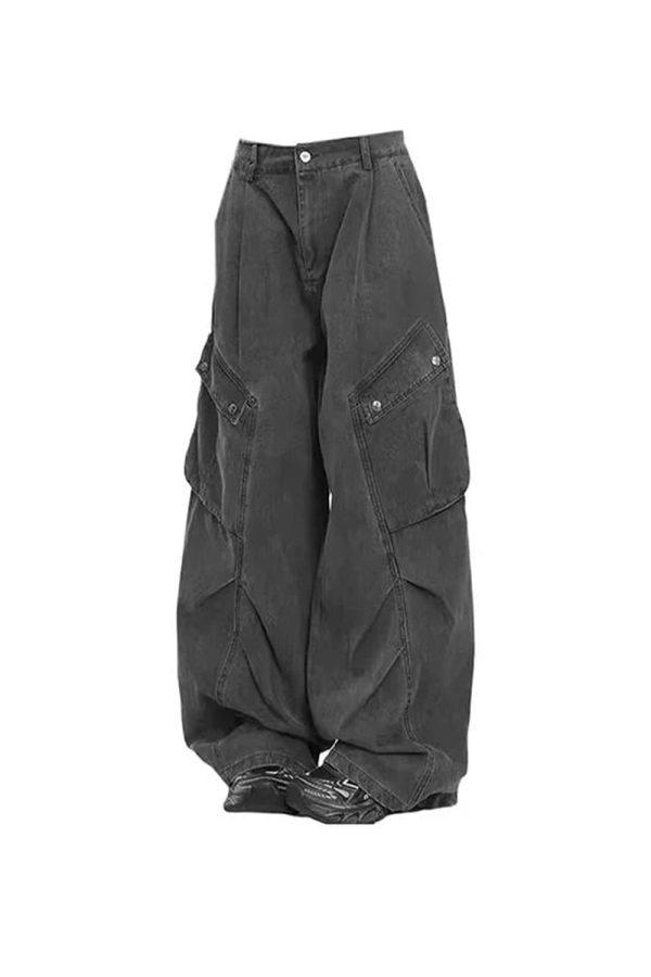 Trendy Oversized Utility Cargo Pants: Perfect for Casual & Concert Outfits