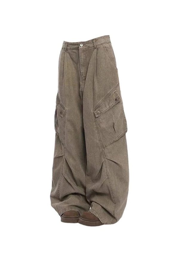 Trendy Oversized Utility Cargo Pants: Perfect for Casual & Concert Outfits