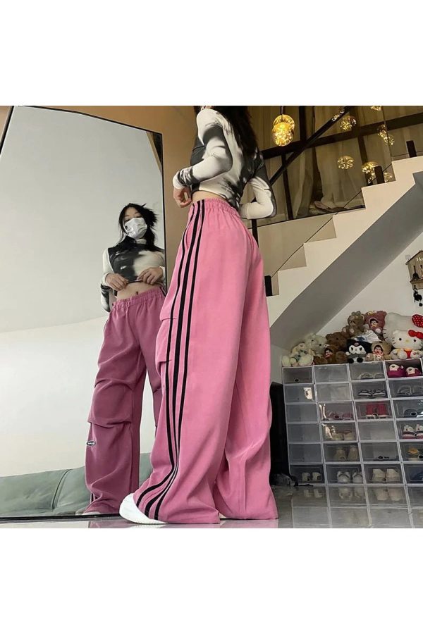 Trendy Pink Wide-Leg Pants: Perfect for Streetwear & Casual Outfit Ideas