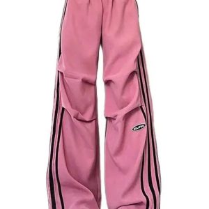 Trendy Pink Wide-Leg Pants: Perfect for Streetwear & Casual Outfit Ideas