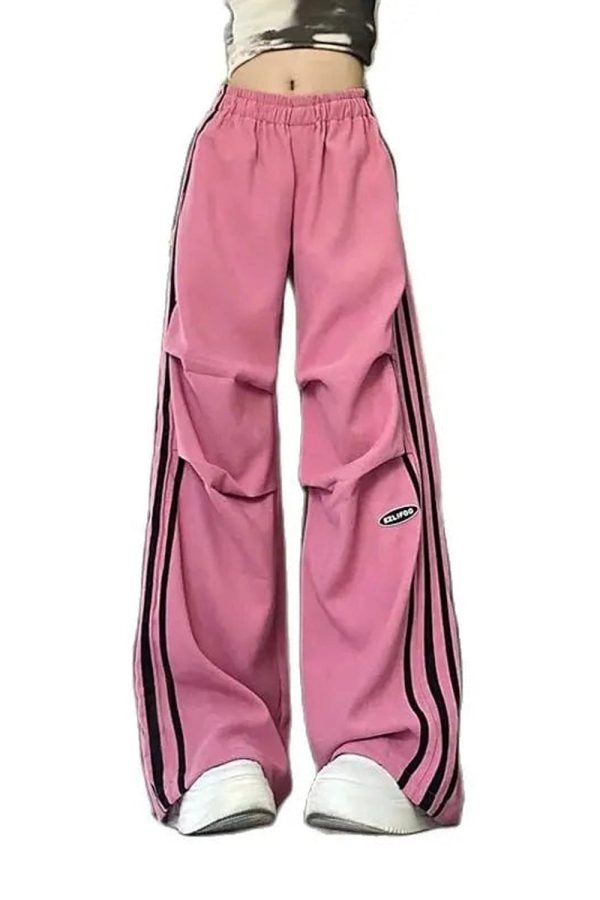 Trendy Pink Wide-Leg Pants: Perfect for Streetwear & Casual Outfit Ideas