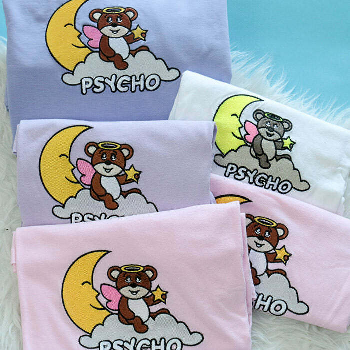 Trendy Psycho Bear T-Shirt - Cute Outfit Ideas for Concerts & Casual Wear