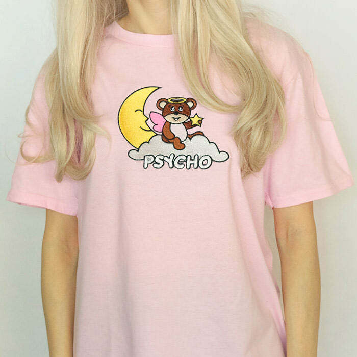 Trendy Psycho Bear T-Shirt: Perfect for Concerts, Casual Outfits!