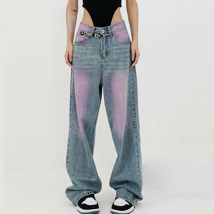 Trendy Skater Girl Baggy Jeans: Perfect for Casual Outfits & Concerts