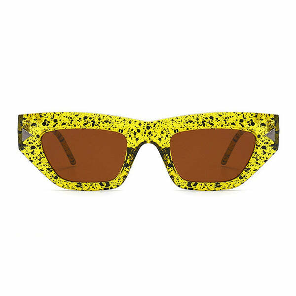 Trendy Spotted Square Sunglasses for Stylish Spring & Summer Outfits