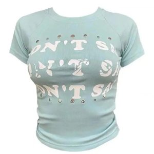 Trendy Studded Graphic Baby Top: Perfect for Concerts & Casual Outfits