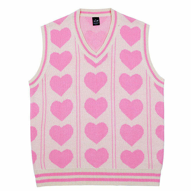 Trendy Teen Craft Heart Vest: Perfect for Spring Outfits & Concerts