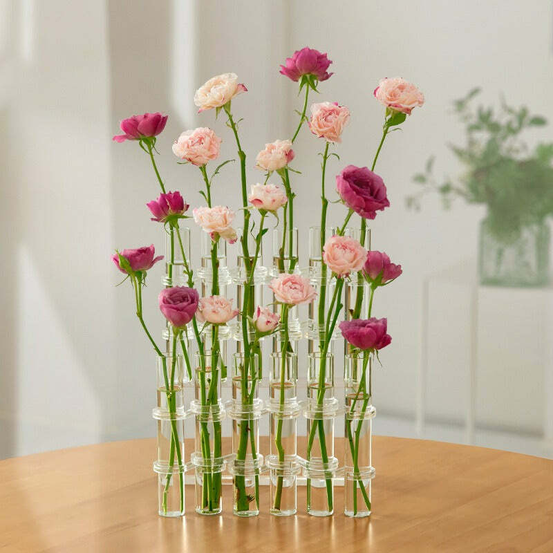 Trendy Test Tube Flower Vase for Stylish Home Decor & Outfit Inspiration