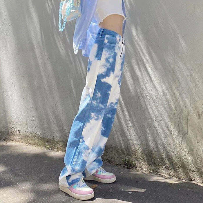 Trendy Tie Dye Wide Pants: Perfect for Spring Outfits & Concert Looks