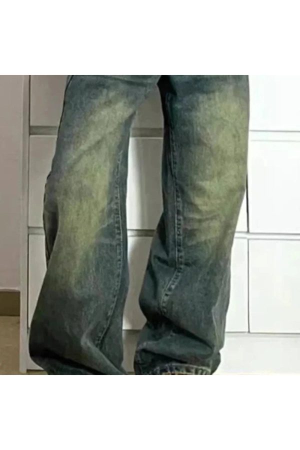 Trendy Washed Low-Rise Baggy Jeans: Perfect for Casual Outfits