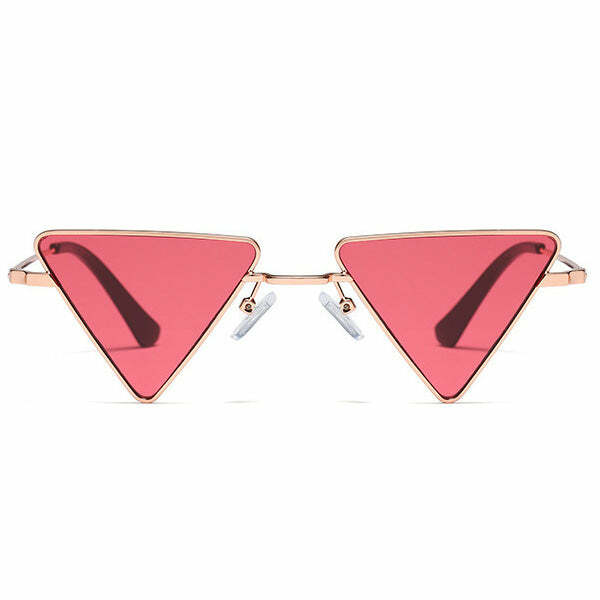 Triangle Sunglasses - Y2K Fashion, Cute 2000s Outfits, McBling Style