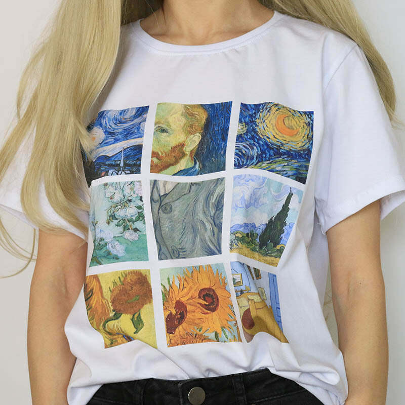 Van Gogh Tee: Trendy Outfit Ideas for Concerts, Casual Days