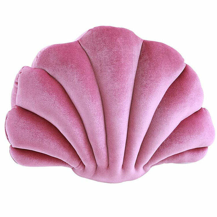 Velvet Shell Decoration Pillow - Chic Accent for Stylish Outfits & Decor