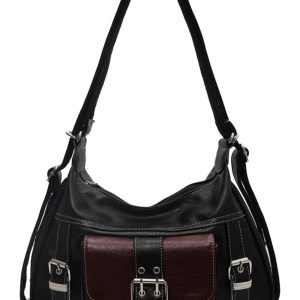 Vintage Buckled Satchel Bag - Y2K Fashion, Cute 2000s Outfits, Mcbling Style