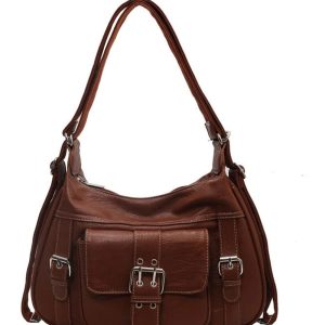 Vintage Buckled Satchel Bag - Y2K Fashion, Cute 2000s Outfits, Mcbling Style