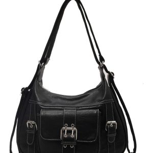 Vintage Buckled Satchel Bag - Y2K Fashion, Cute 2000s Outfits, Mcbling Style