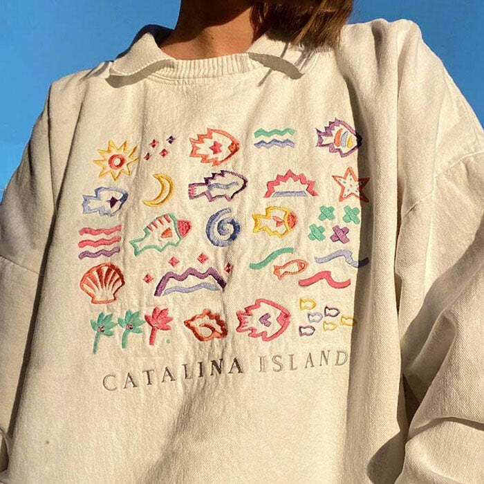 Vintage Catalina Island Sweatshirt: Perfect for Casual Outfits & Spring Fits