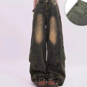 Vintage Fade Patchwork Jeans: Trendy Outfit Ideas for Every Occasion