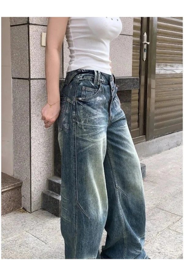 Vintage Fade Wide-Leg Jeans: Perfect for Casual Outfits & Concert Looks