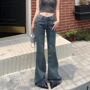 Vintage Flare Denim Jeans: Perfect for Casual Outfits & Concert Outfit Ideas