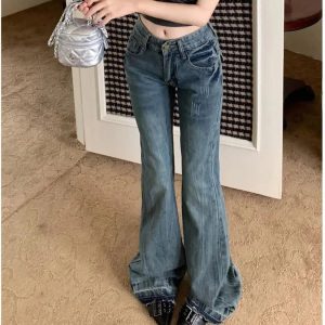 Vintage Flare Denim Jeans: Perfect for Casual Outfits & Concert Outfit Ideas