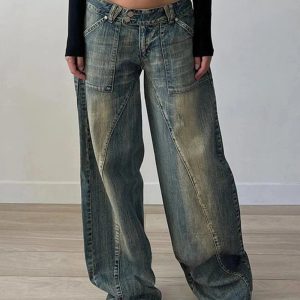 Vintage Washed Baggy Jeans: Perfect for Casual Outfits & Spring Styles