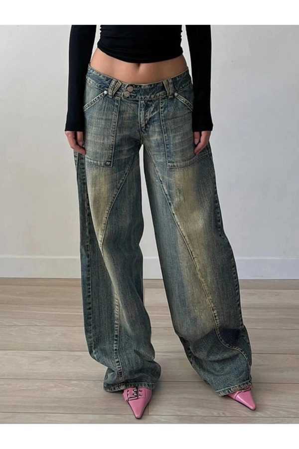 Vintage Washed Baggy Jeans: Perfect for Casual Outfits & Spring Styles