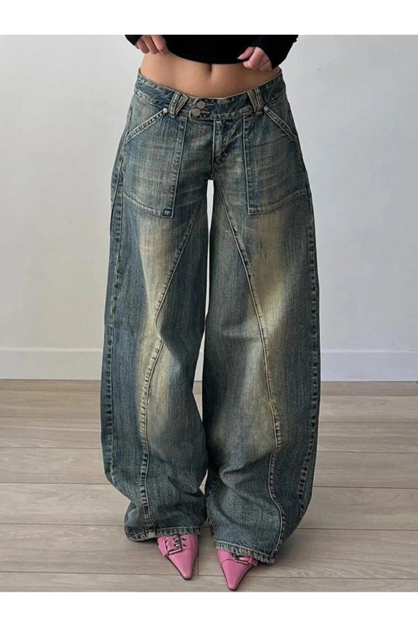 Vintage Washed Baggy Jeans: Perfect for Casual Outfits & Spring Styles