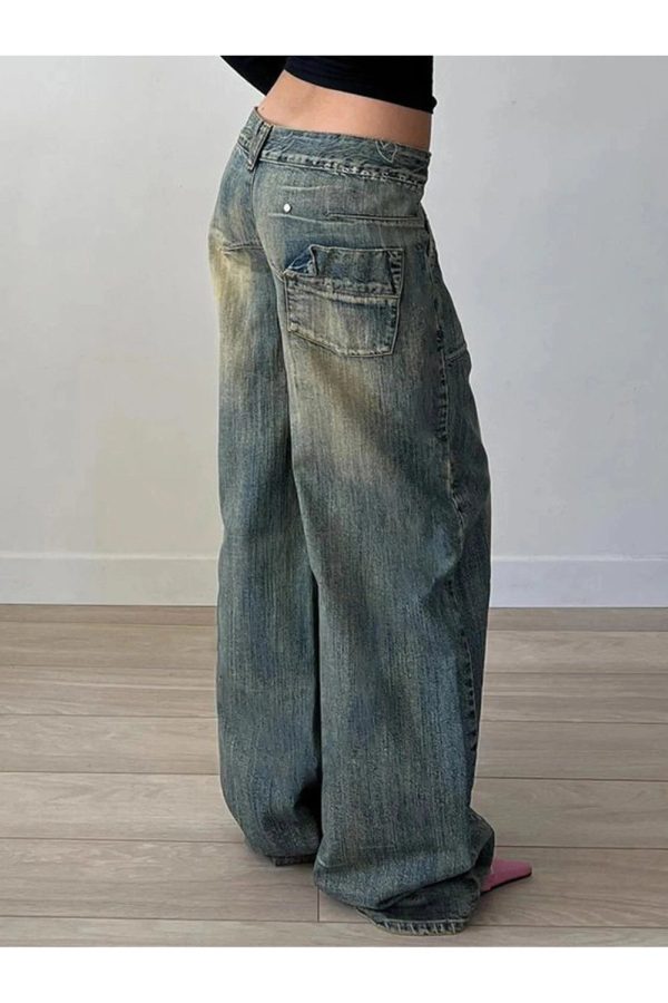 Vintage Washed Baggy Jeans: Perfect for Casual Outfits & Spring Styles