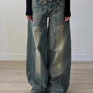 Vintage Washed Baggy Jeans: Perfect for Casual Outfits & Spring Styles