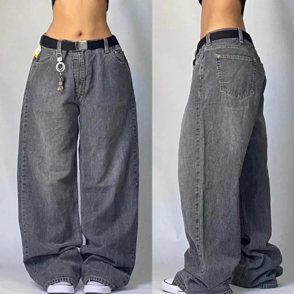 Vintage Washed Baggy Jeans: Perfect for Casual Outfits & Y2K Fashion