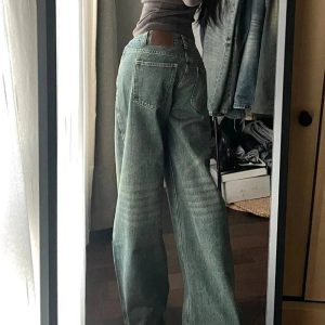 Vintage Washed Wide-Leg Jeans: Perfect for Casual Outfits & Spring Styles