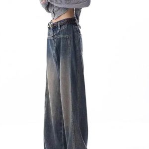 Vintage Washed Wide-Leg Jeans: Perfect for Casual Outfits & Spring Styles