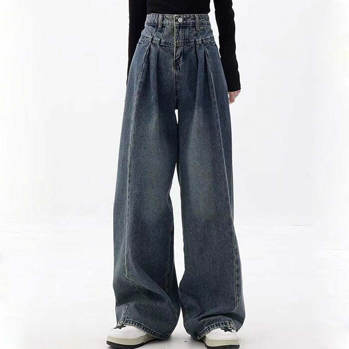 Vintage Wide Leg Jeans: Perfect for Casual Outfits & Y2K Fashion Inspo