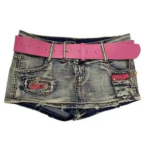 Vintage Y2K Denim Mini Shorts: Trendy Outfit Ideas for Spring & Summer