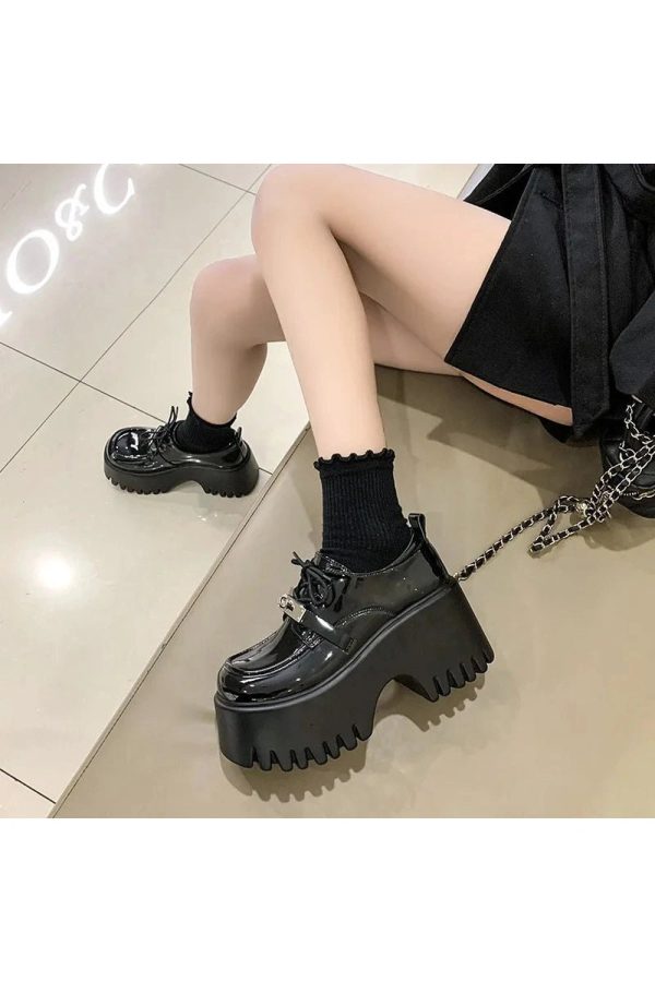 Void Walker Platform Loafers - Y2K Fashion, Cute 2000s Outfits, Mcbling Style